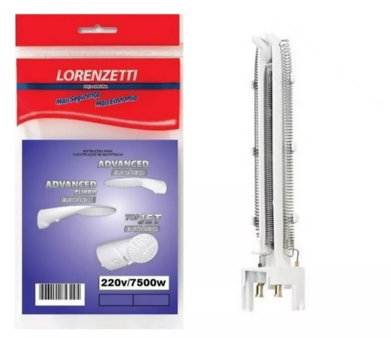 Resistência Loren Shower Loren Ultra 220v 7500w Lorenzetti - Deconto ...