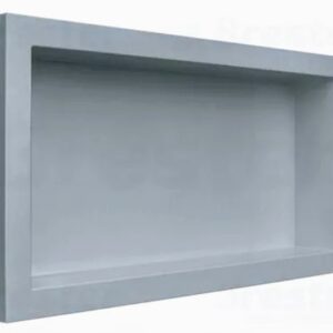 Nicho Banheiro Parede Embutir 30x60 Pvc Cinza Urbano Metasul